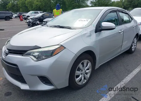 2015 Toyota Corolla Le from USA, damaged, VIN 2T1BURHEXFC451811